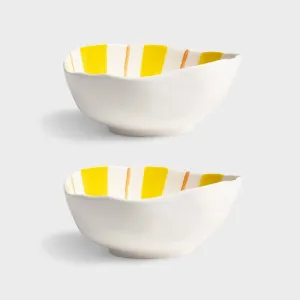 Bowl ray yellow set of 2