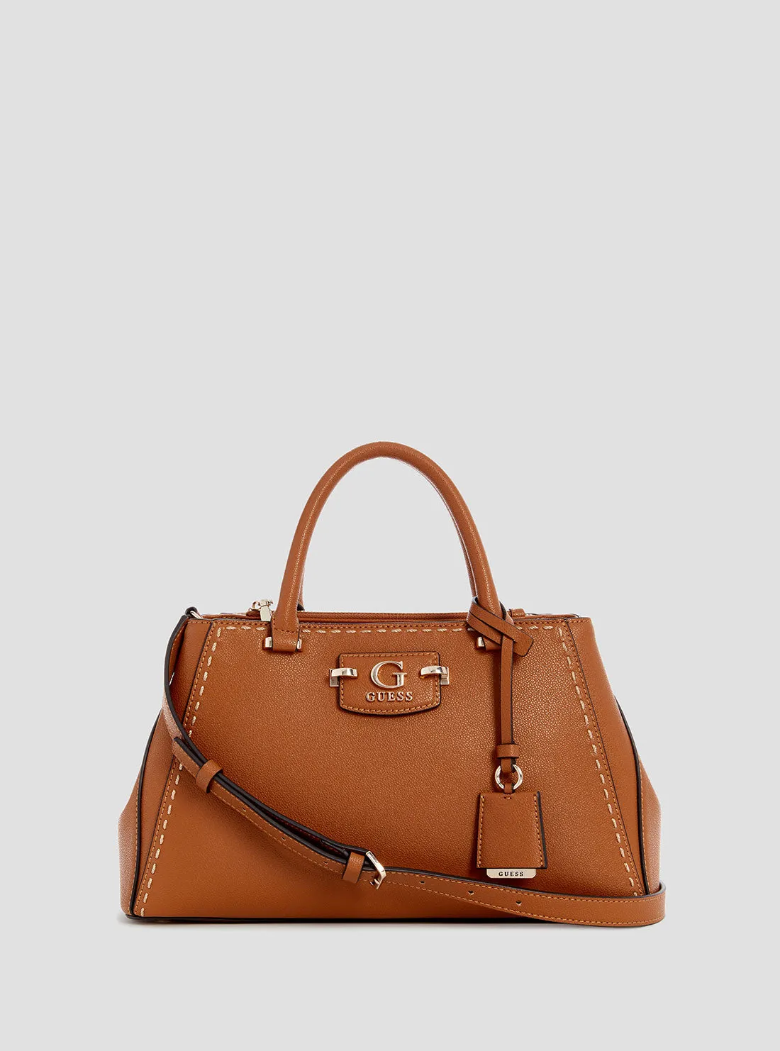 Brown Nastra Society Satchel Bag