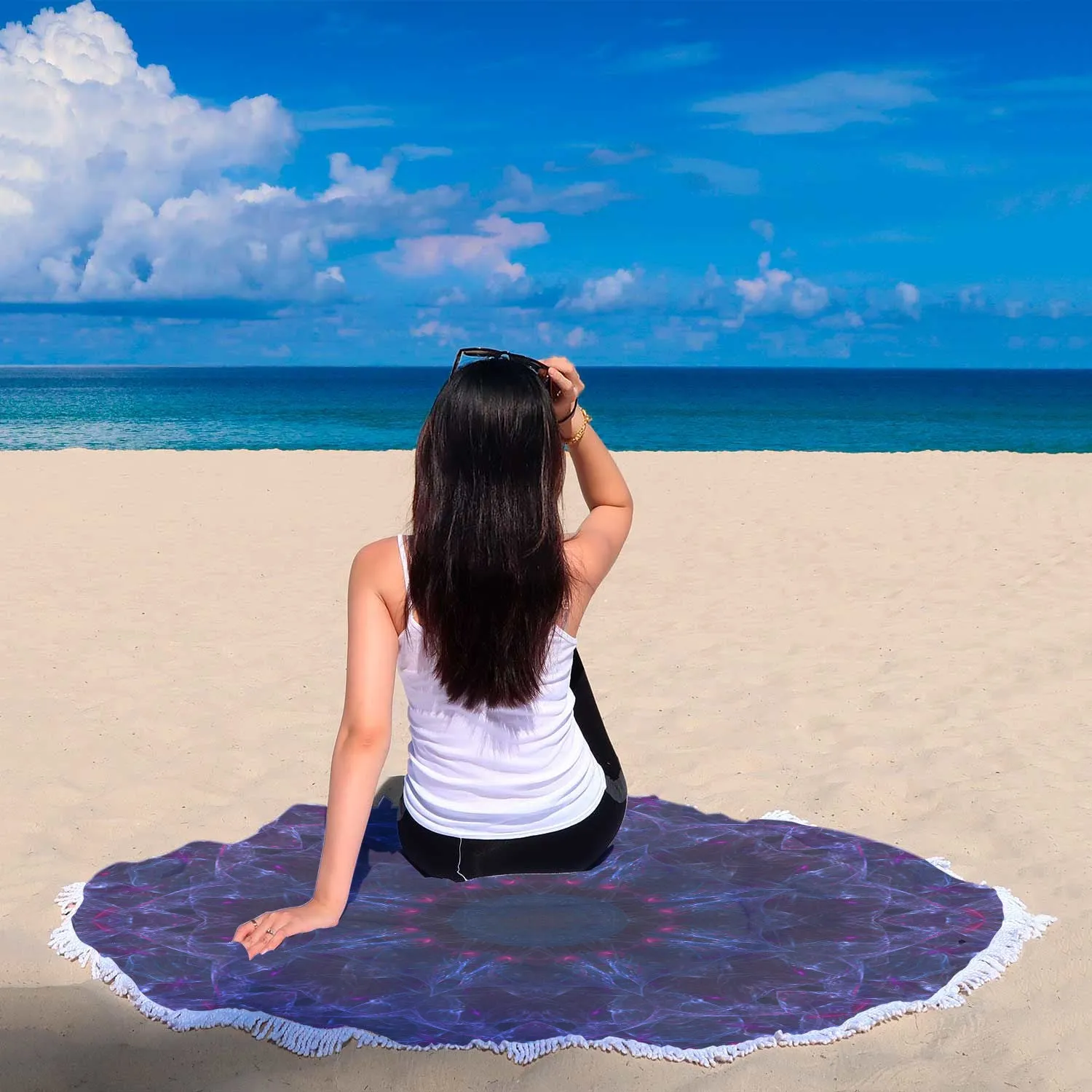 Bubble Mandala Beach Blanket