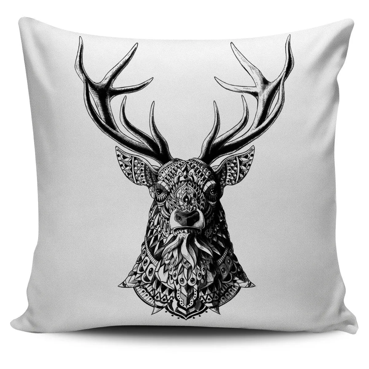 BUCK ORNATE ANIMAL PILLOW COVER
