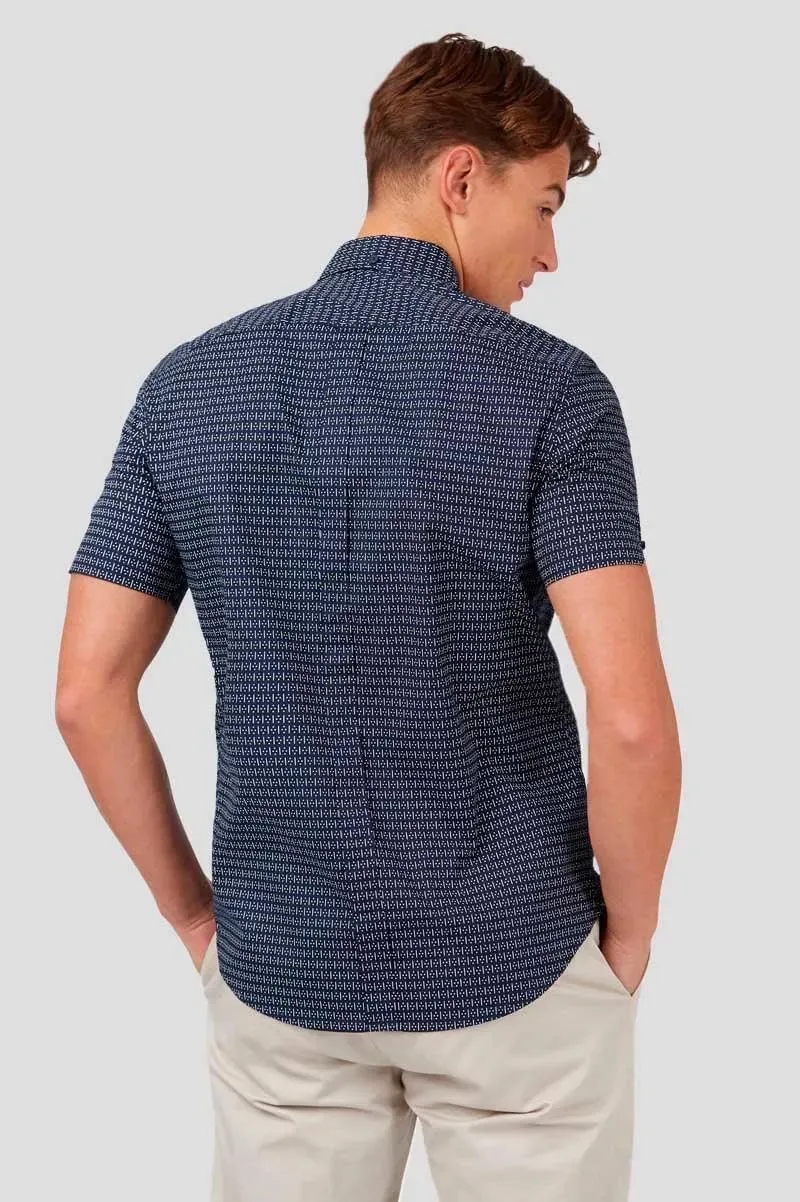 Camisa Ben Sherman Manga Corta Spot Dash Marine