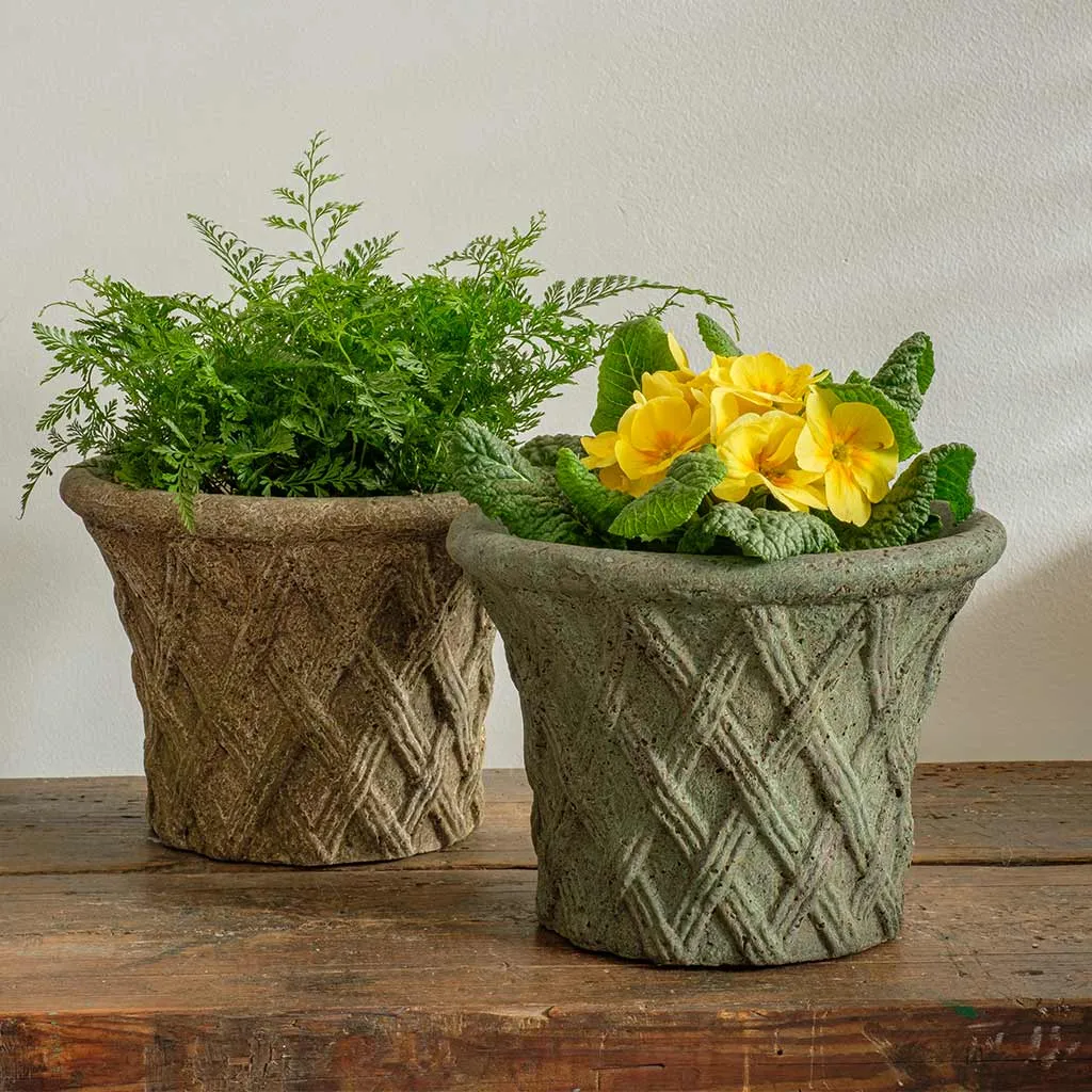 Campania Antique Lattice Planter