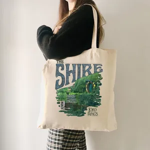 Canvas Shoulder Bag - Cartoon Pattern Stylish All Match Bag
