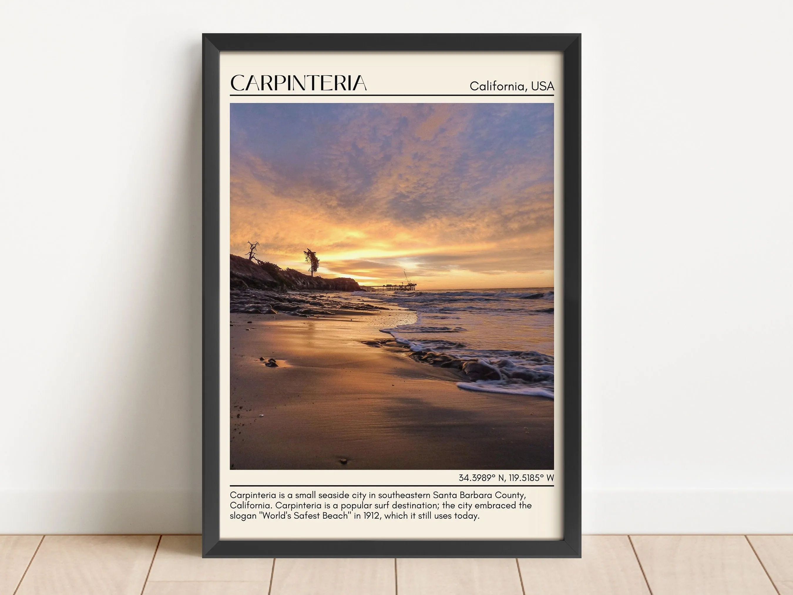 Carpinteria Wall Art Canva, USA