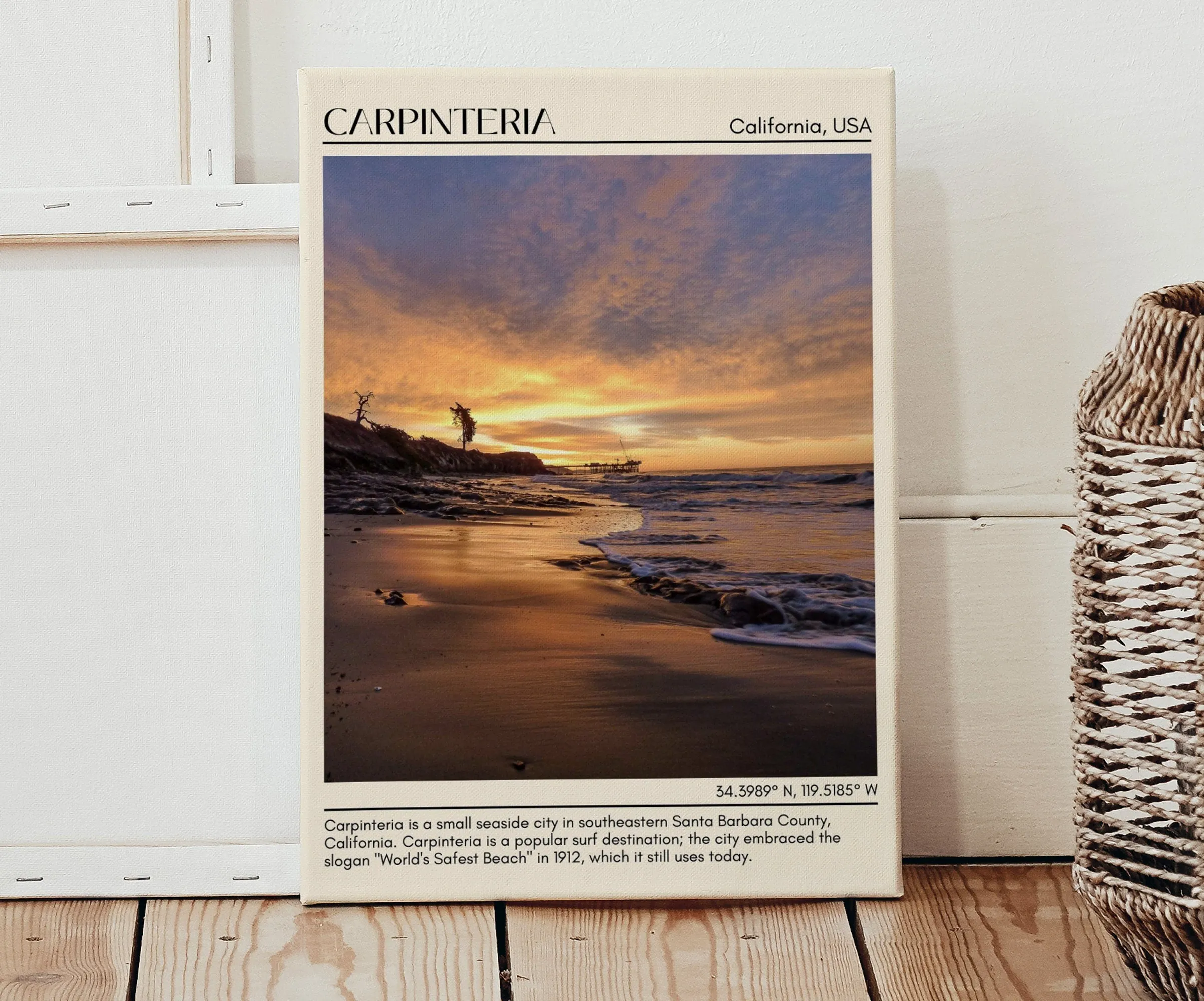 Carpinteria Wall Art Canva, USA