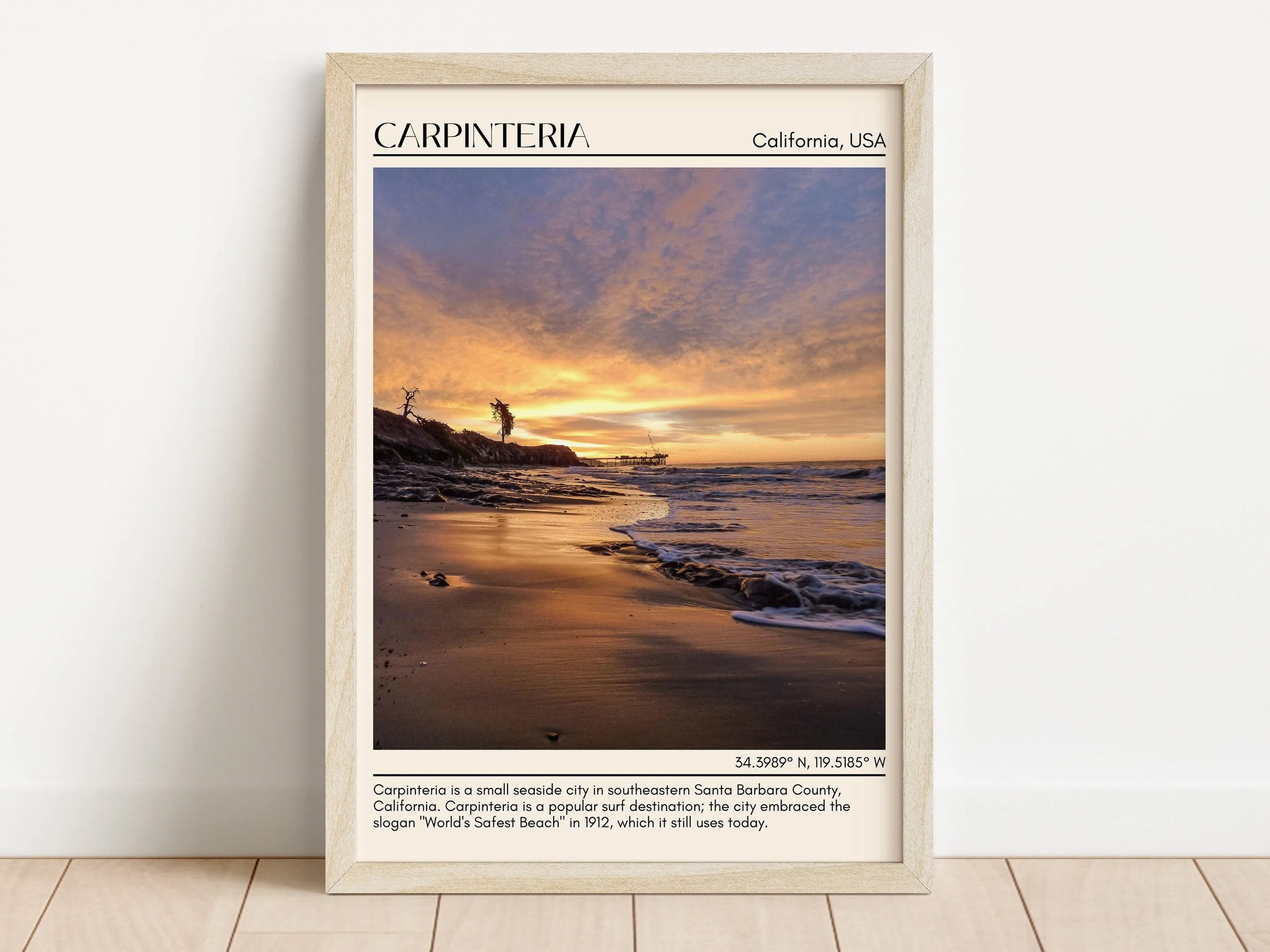 Carpinteria Wall Art Canva, USA