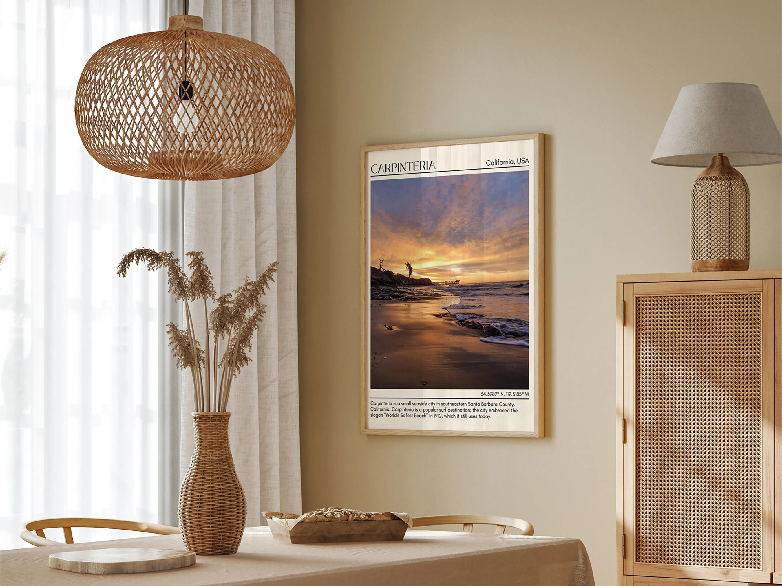 Carpinteria Wall Art Canva, USA