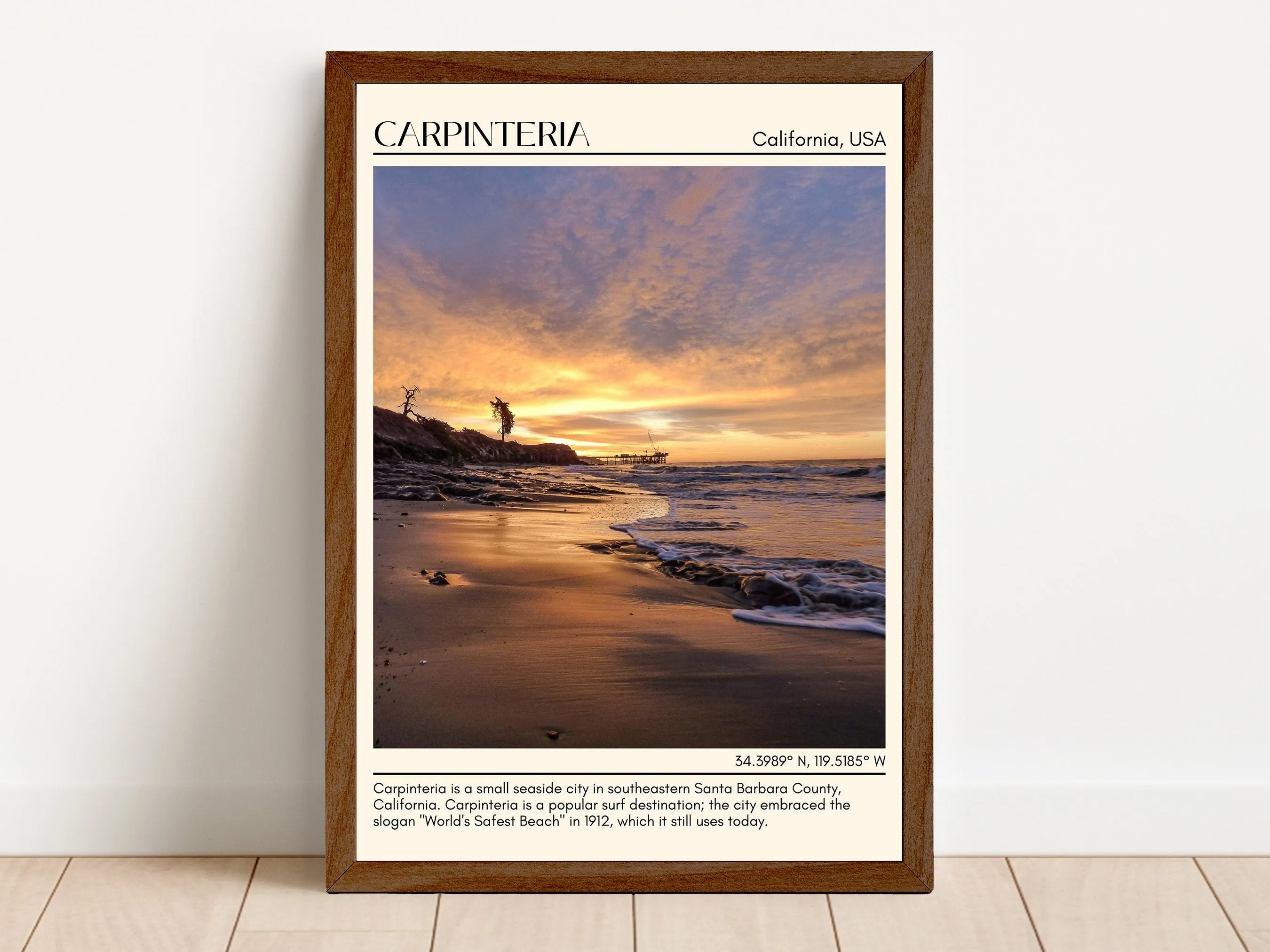 Carpinteria Wall Art Canva, USA