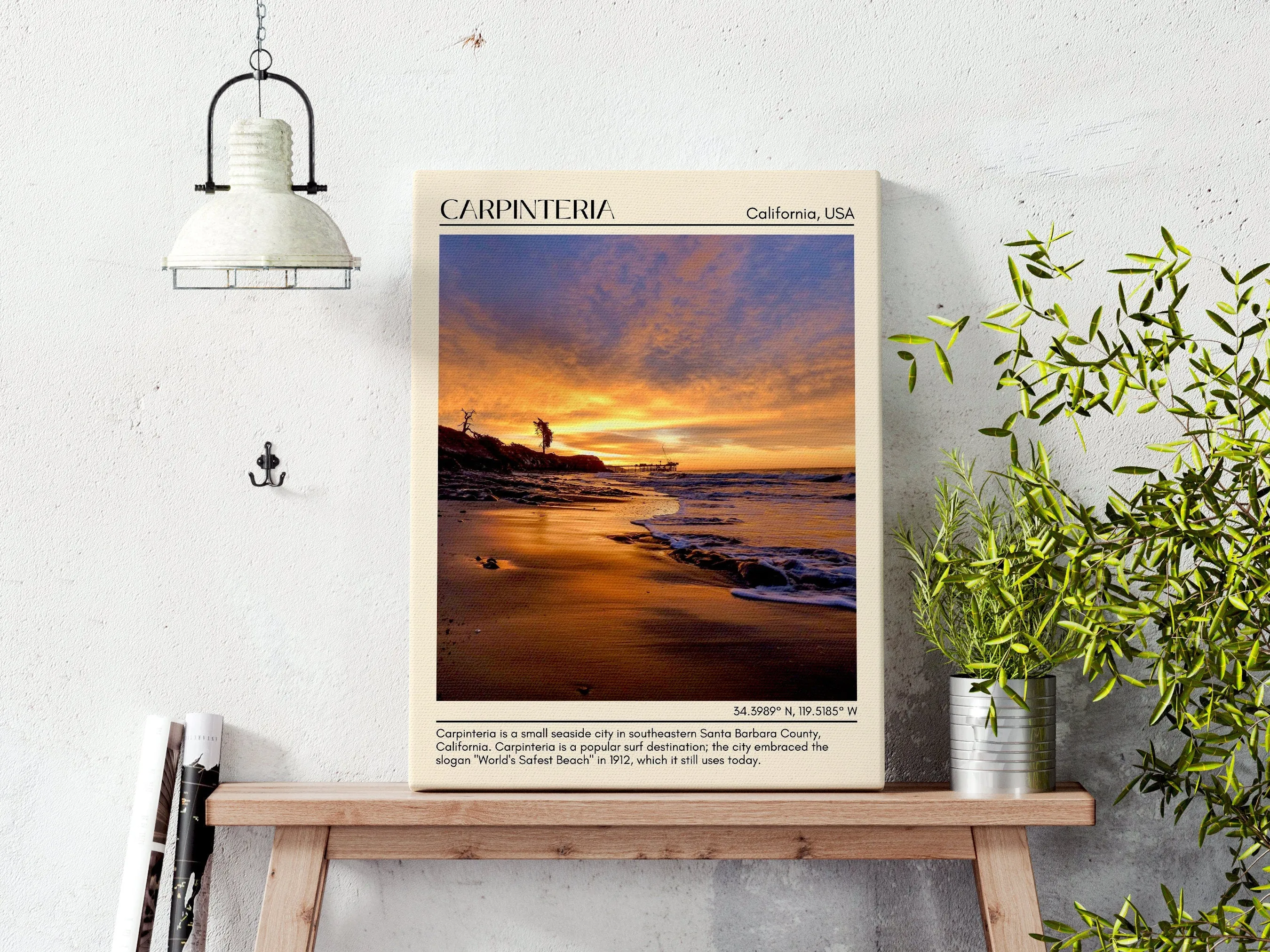 Carpinteria Wall Art Canva, USA