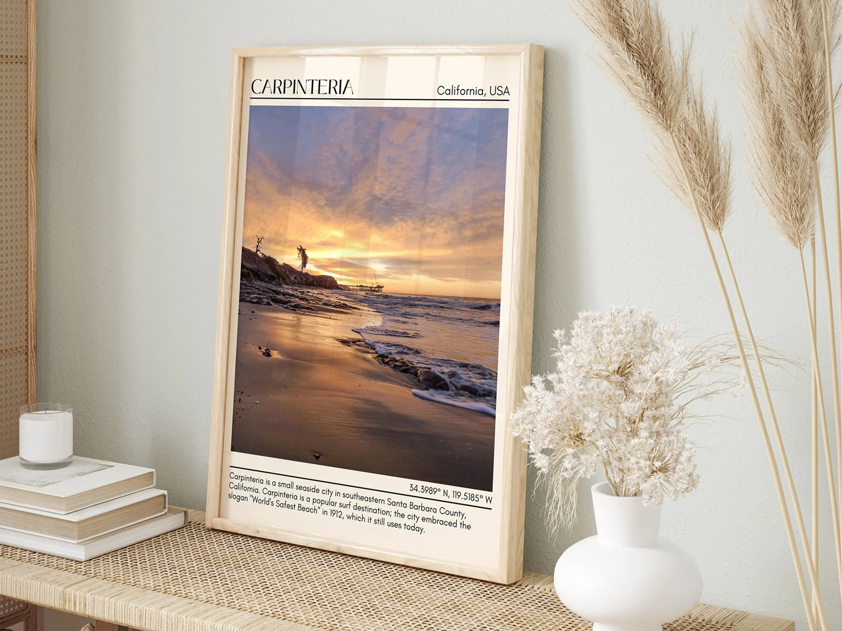 Carpinteria Wall Art Canva, USA