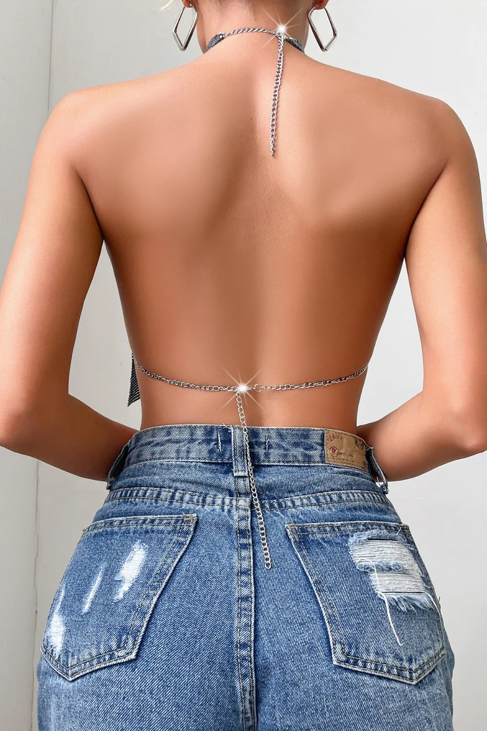 Chainmail High Collar Top
