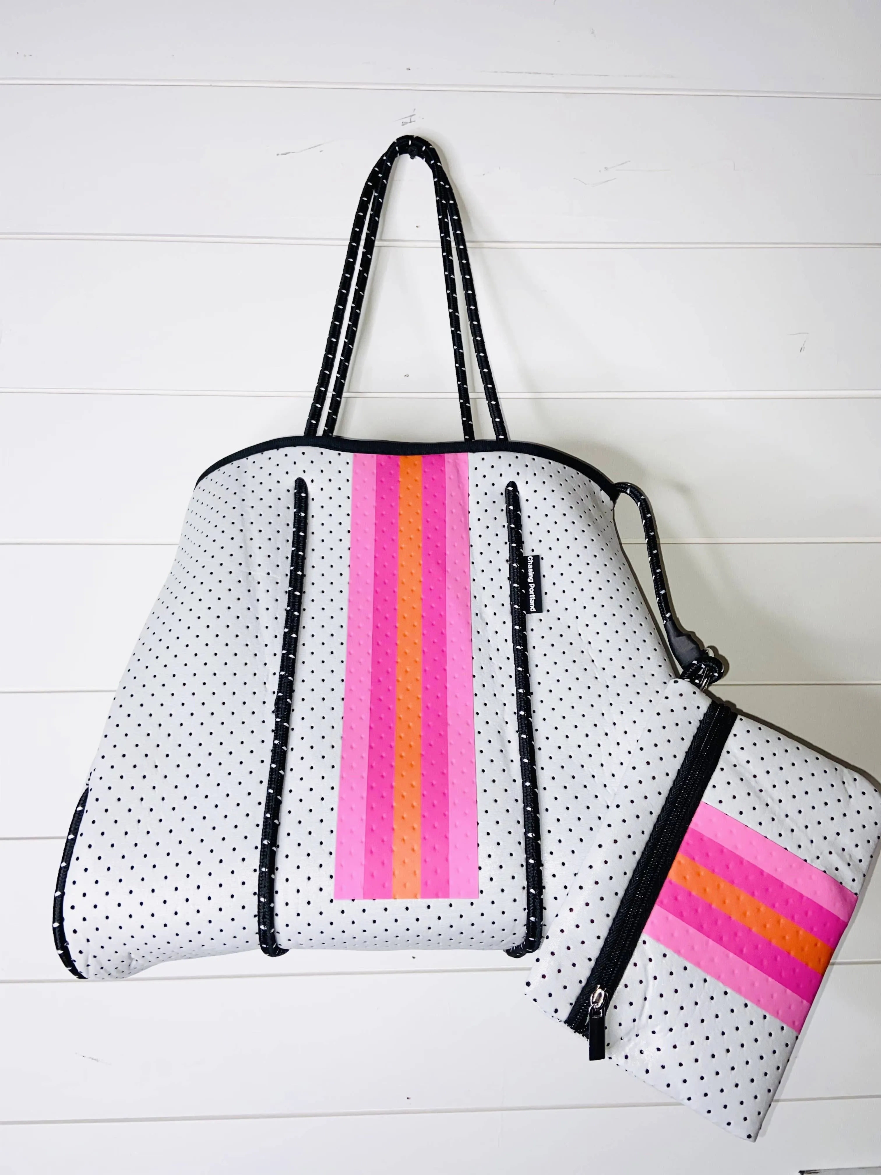 CHASING PORTLAND NEOPRENE TOTE - PINK