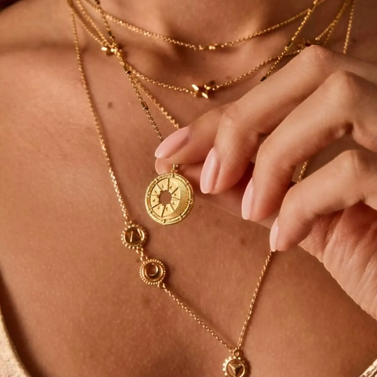 ChloBo Midnight Gaze Necklace - Gold