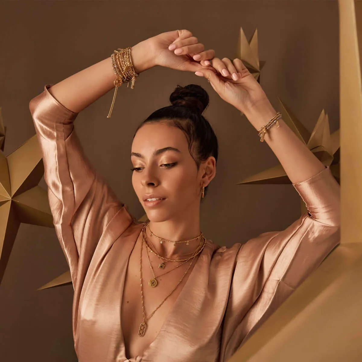 ChloBo Stars Align Necklace - Gold