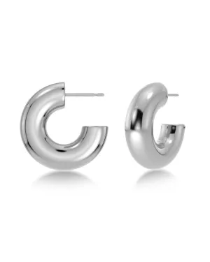 Chunky Creoles S Steel Earrings