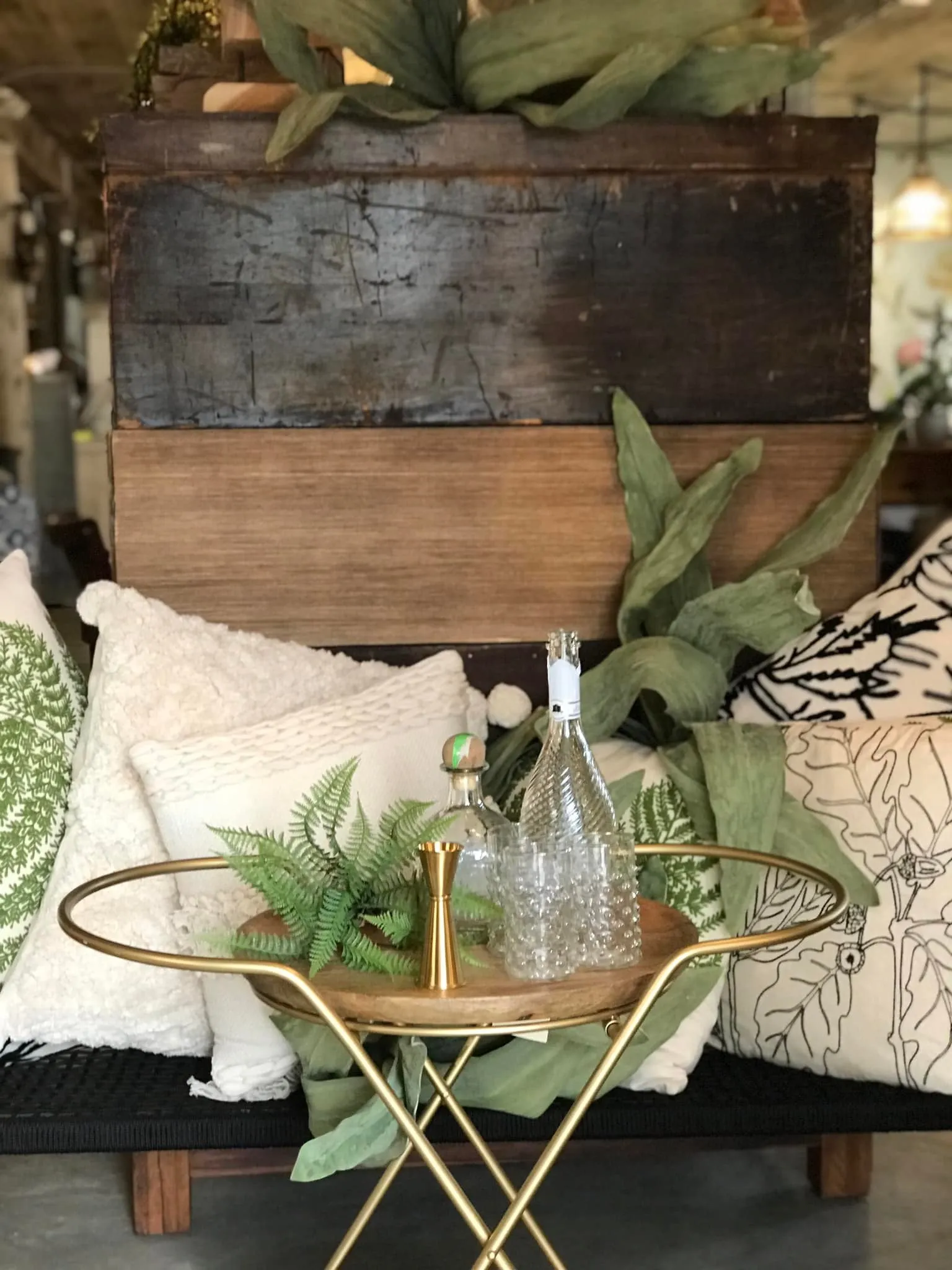 Colossal Faux Leaf Stem