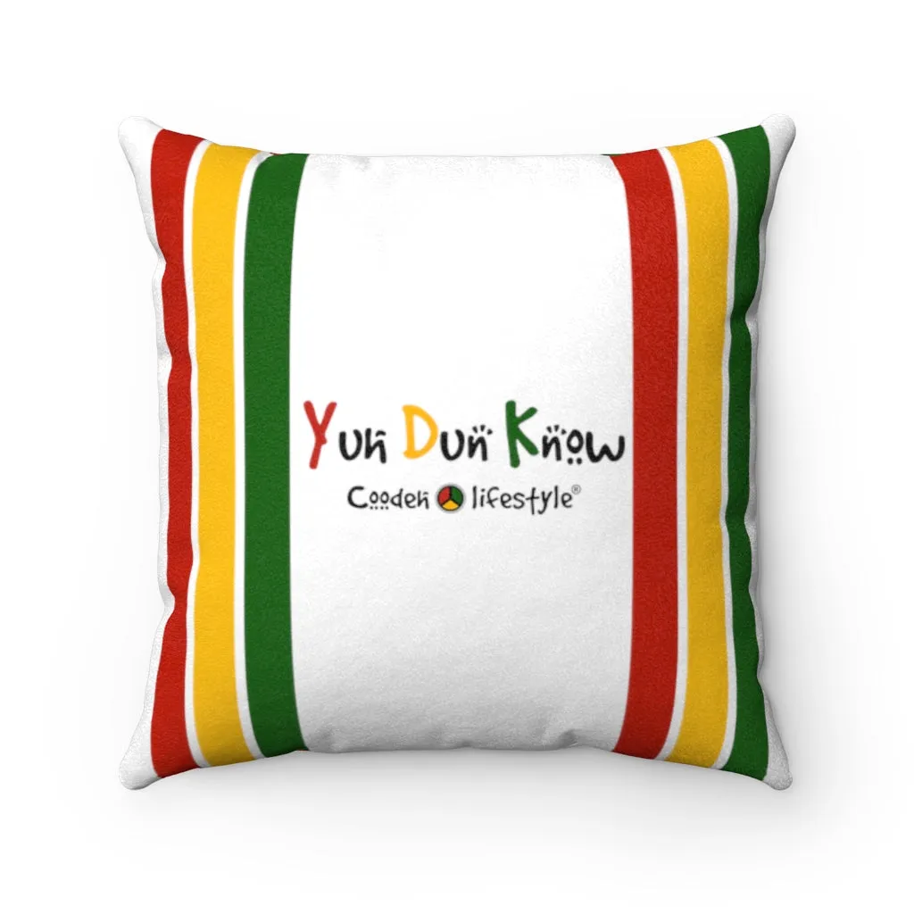 Coodeh Faux Suede Square Pillow (YDK-WHT)