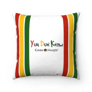 Coodeh Faux Suede Square Pillow (YDK-WHT)