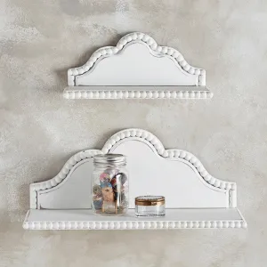 Cottage White Wood Shelf