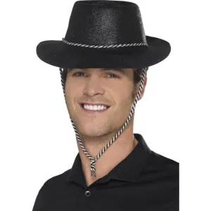 Cowboy Glitter Hat - Black