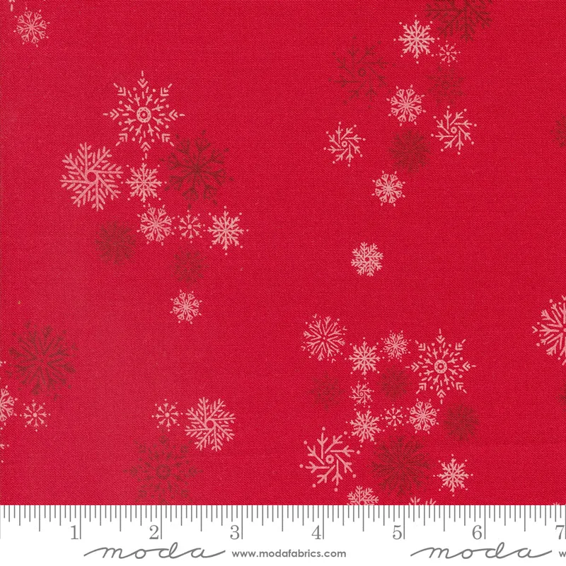 Cozy Wonderland, Snowflake Fall in Berry