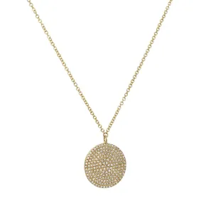 CP Collection - X-Large Diamond Disc Pendant