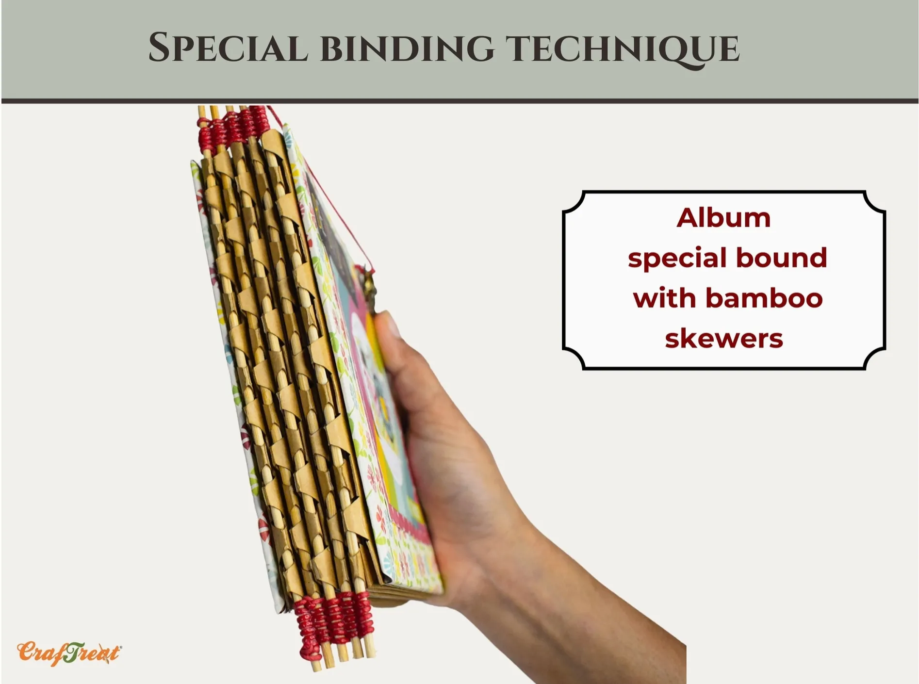 Craftreat Black Piano Hinge Book