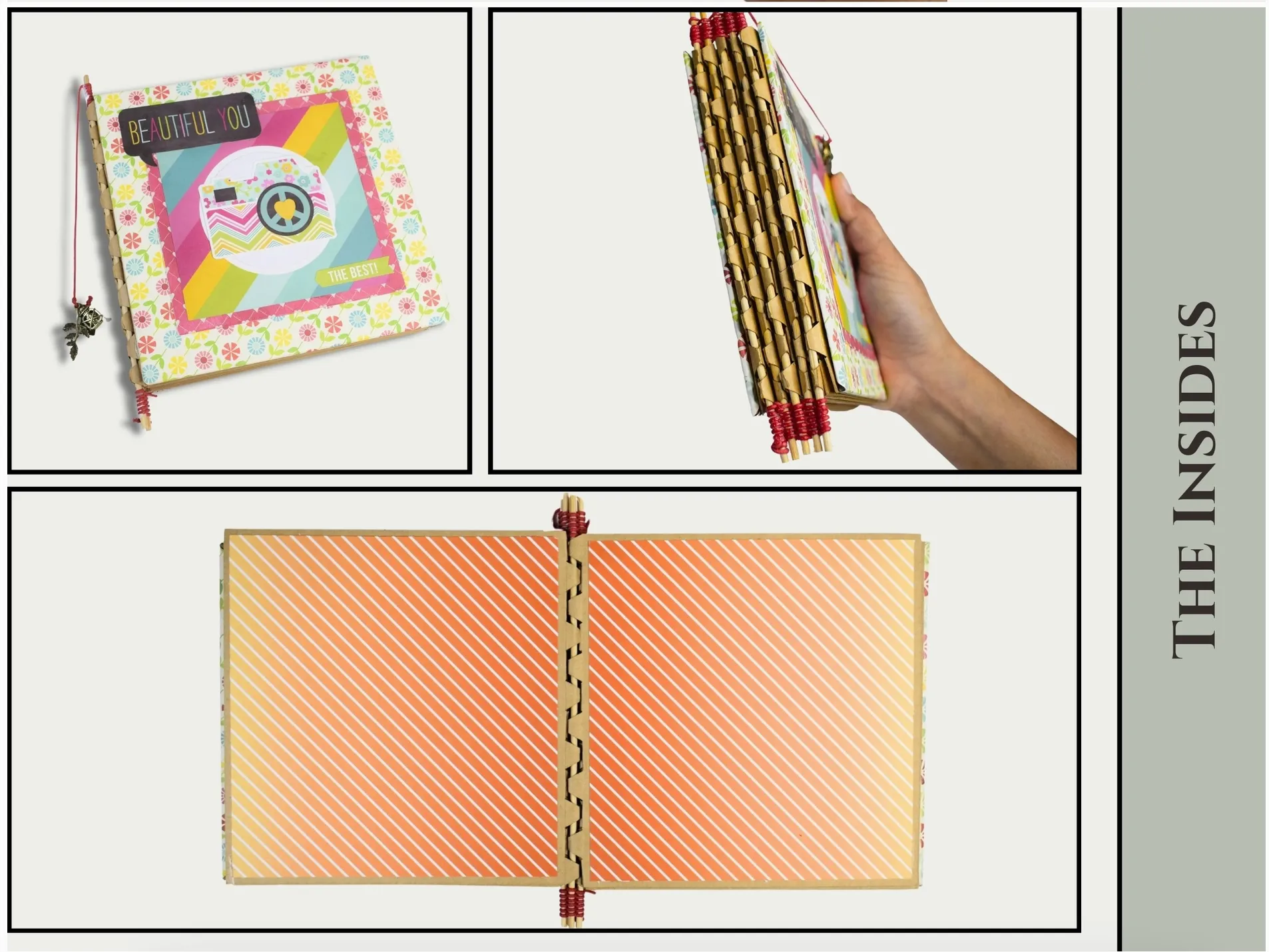 Craftreat Black Piano Hinge Book