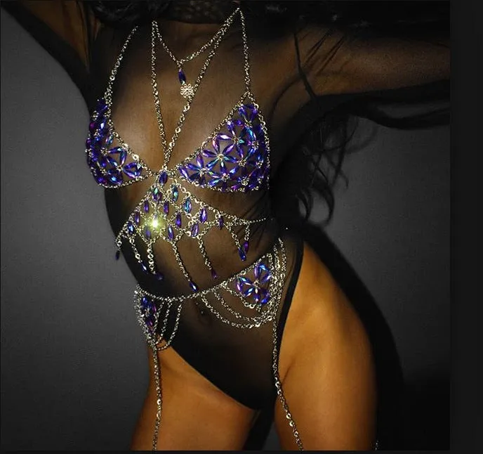 Crystal Bra Chain