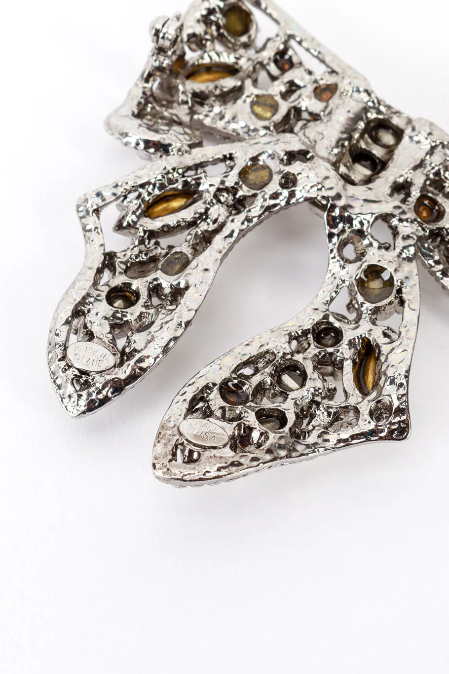 Crystal Ribbon Bow Brooch