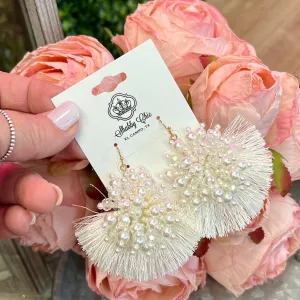 Crystals and Pearls Earrings