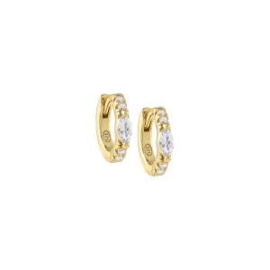 Dainty Colored Marquise Huggie Earring