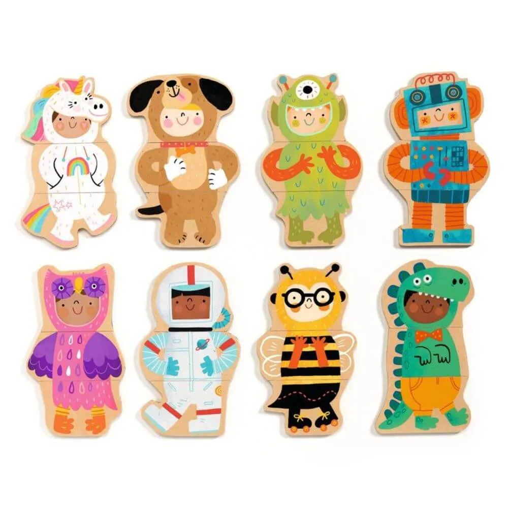 Djeco Wooden Magnetic Fancy-Up Set