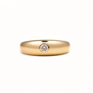 Domed Diamond Ring