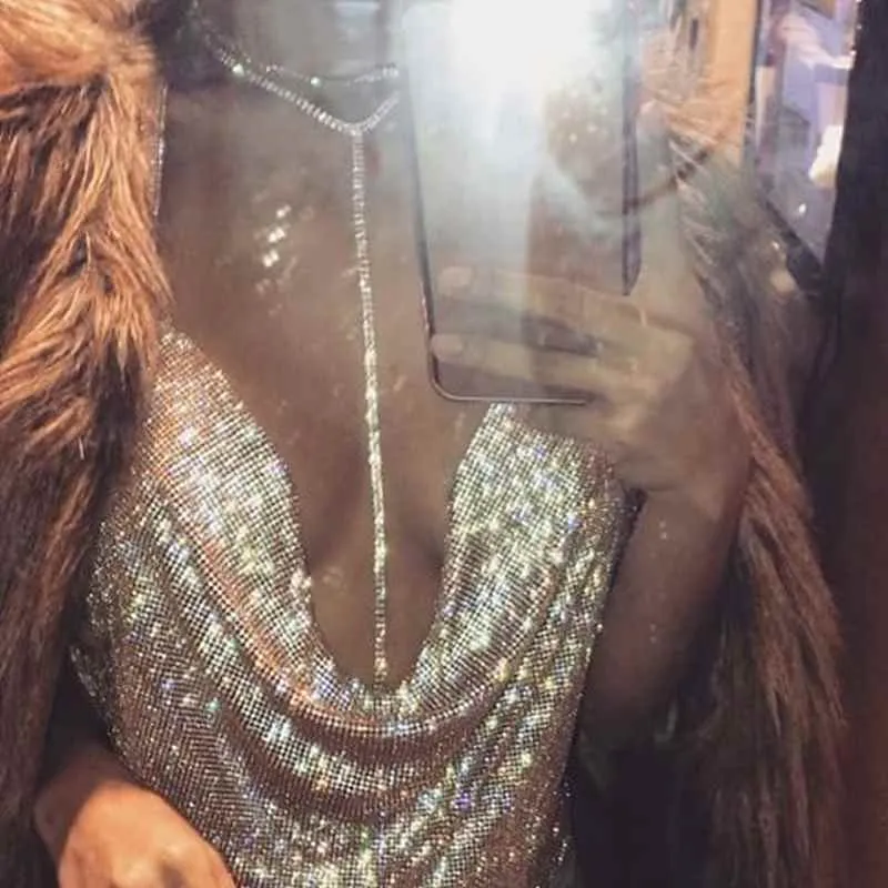 Draped Sparkly Top