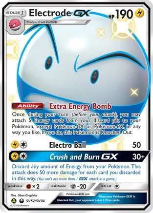 Electrode-GX SV57/94 - Shiny Vault Pokemon Holofoil