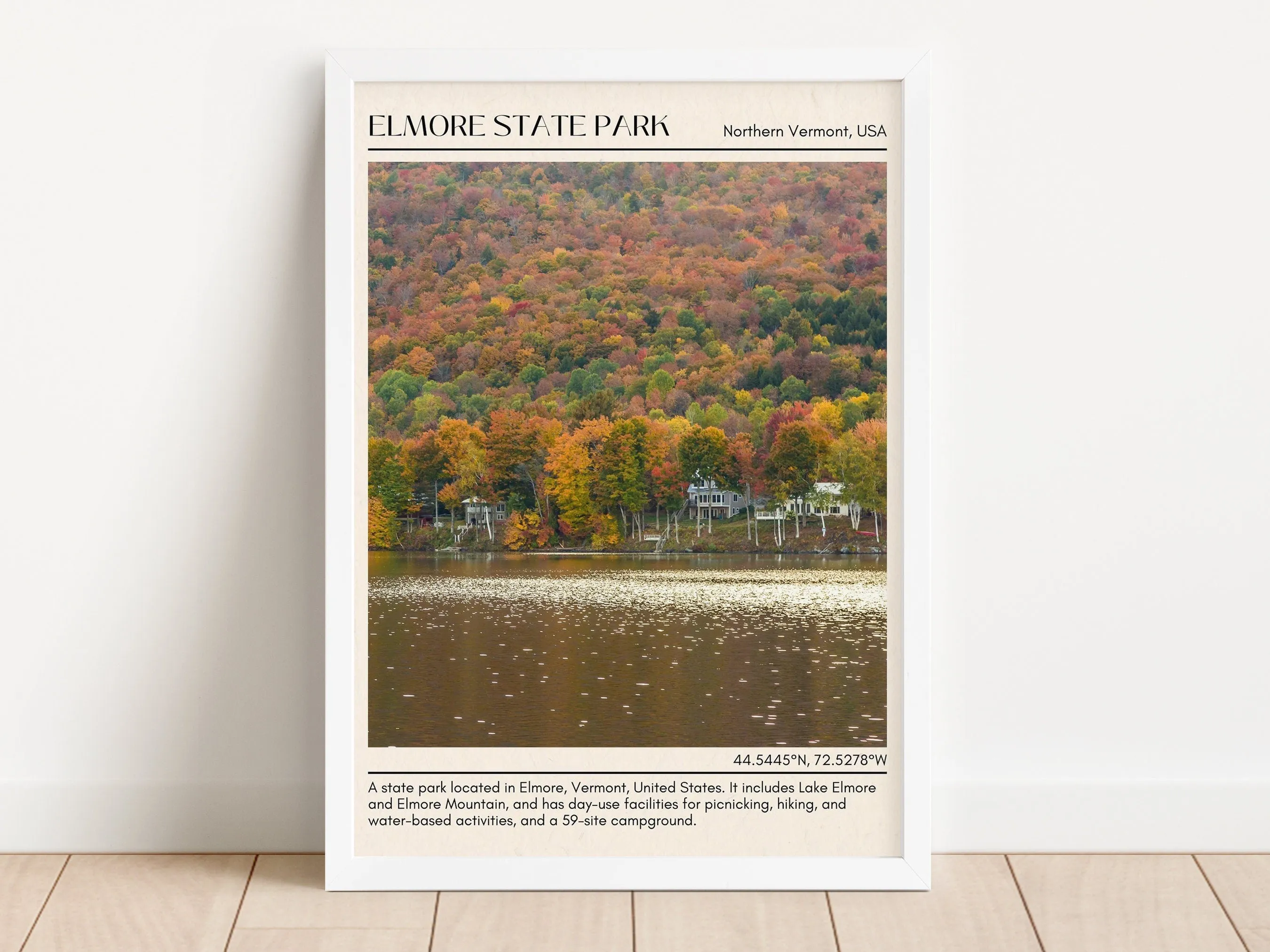 Elmore State Park Wall Canvas, Northern Vermont USA