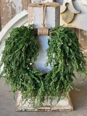 Emerald Falls 20" Real Touch Cedar Wreath
