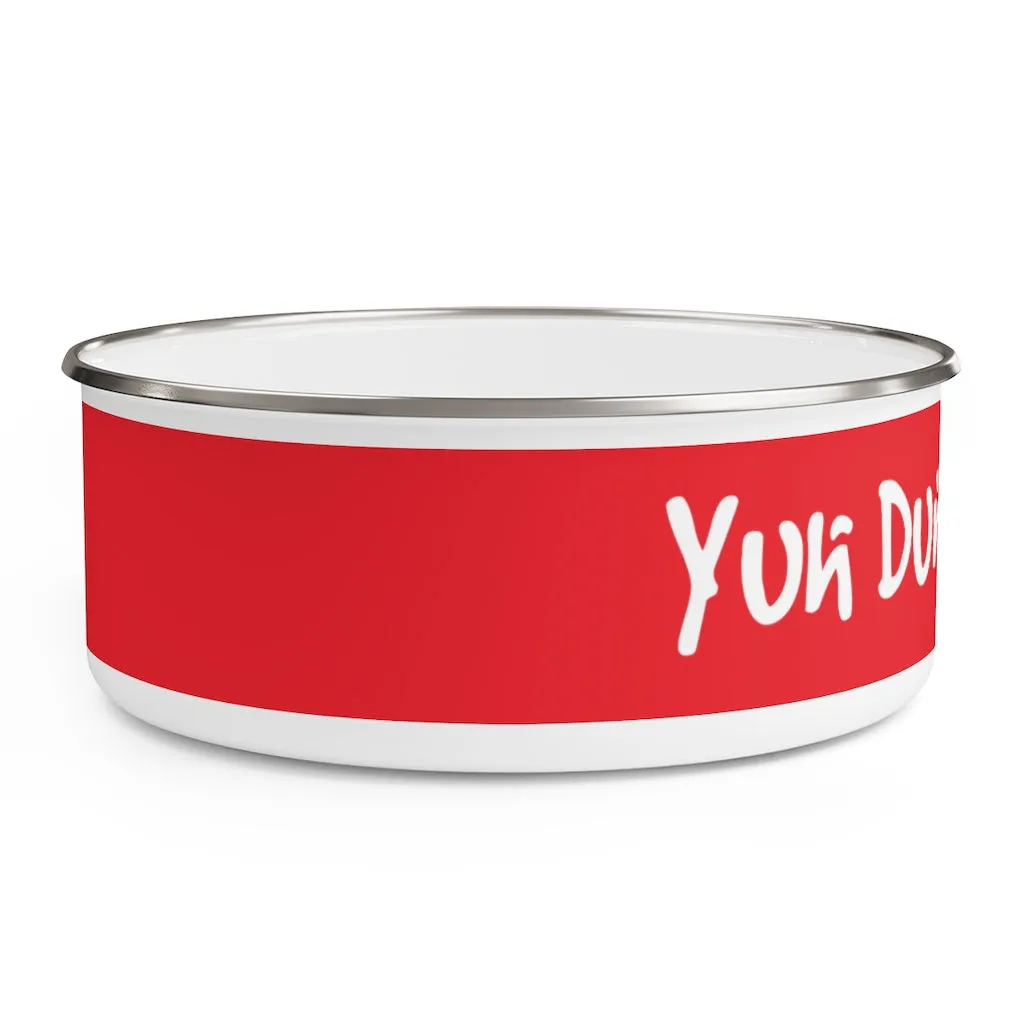 Enamel Bowl (YuhDunKnow-RED)