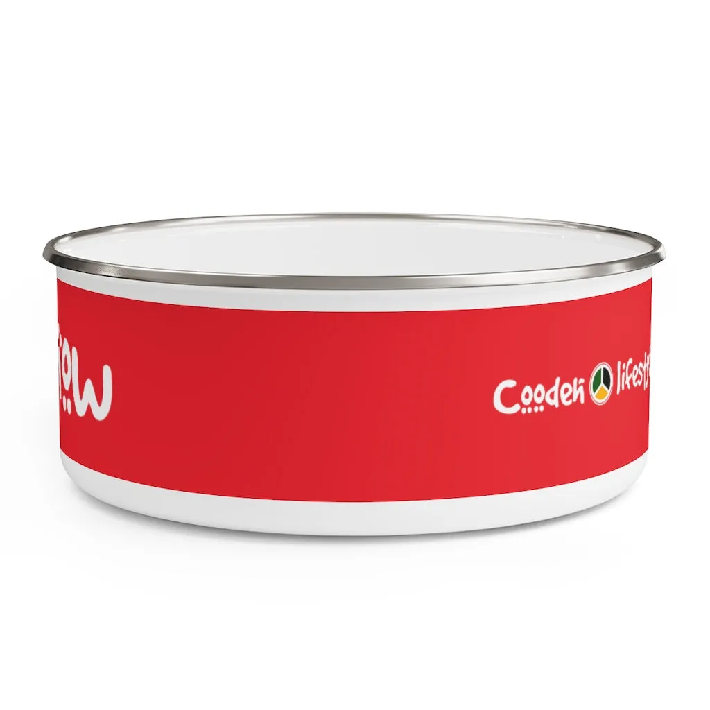 Enamel Bowl (YuhDunKnow-RED)