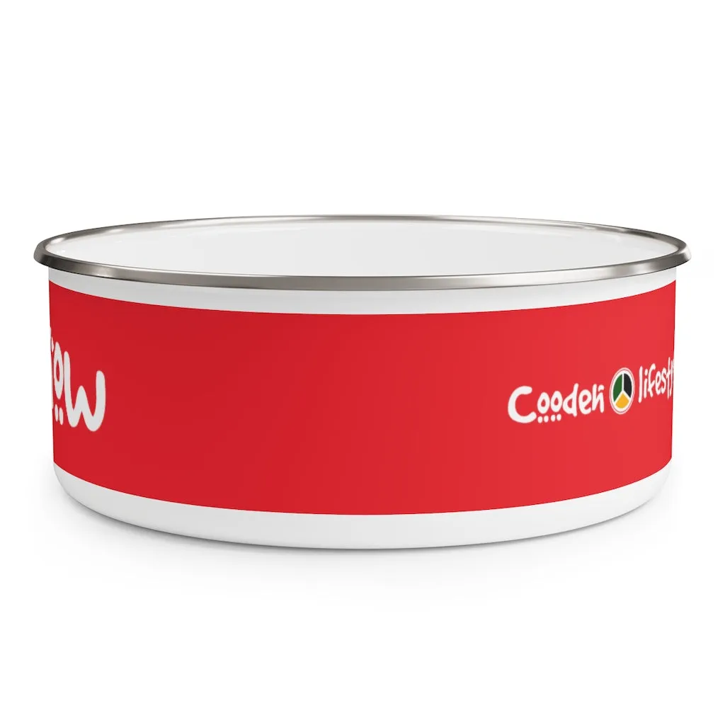Enamel Bowl (YuhDunKnow-RED)