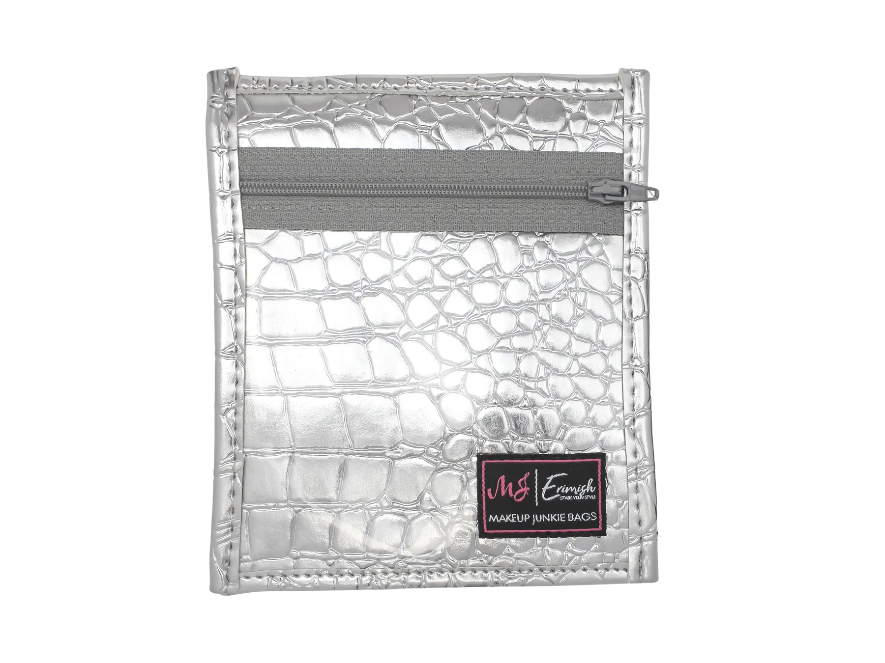 Erimish X Makeup Junkie Silver Bag