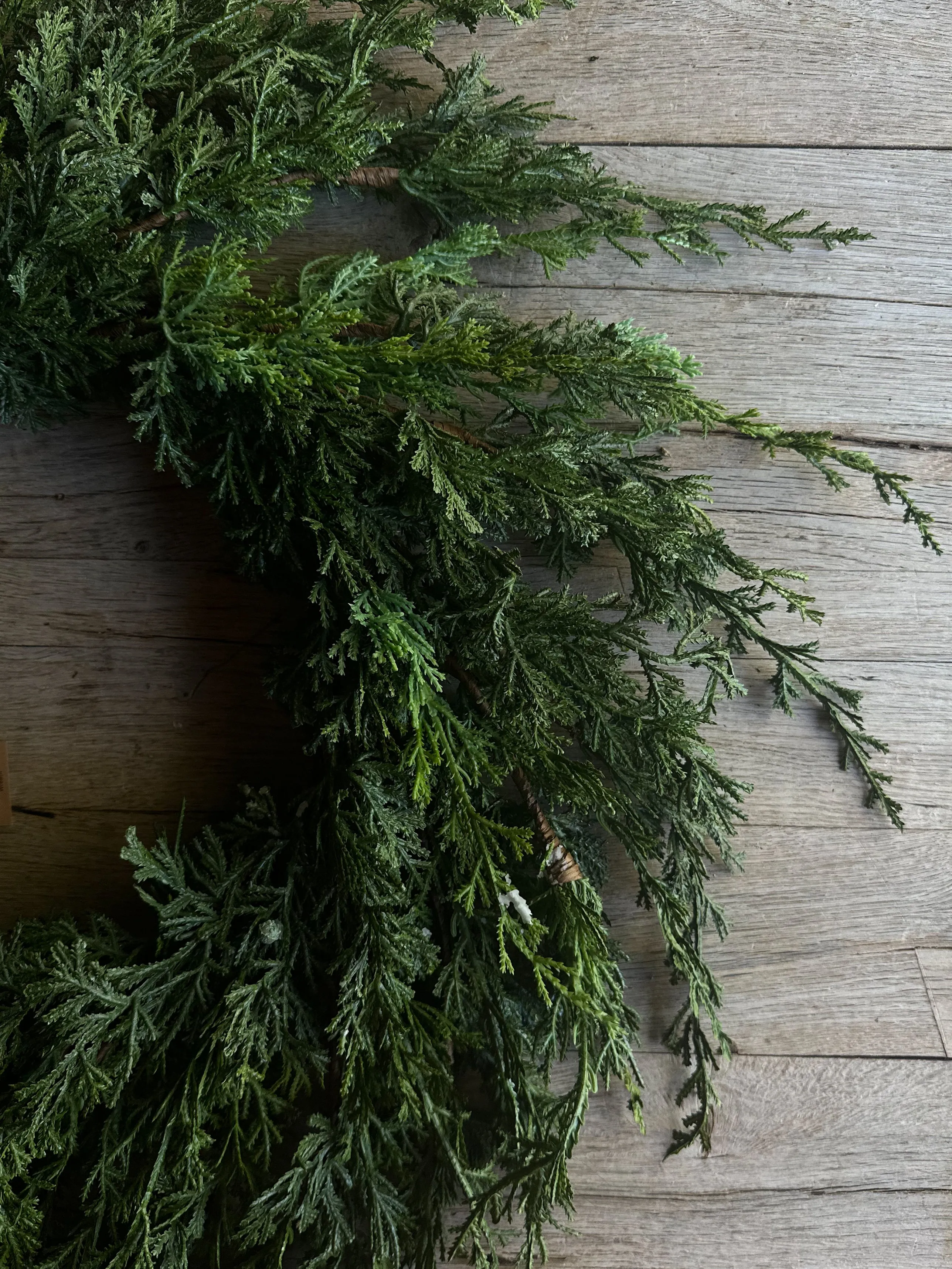 Faux Juniper Wreath