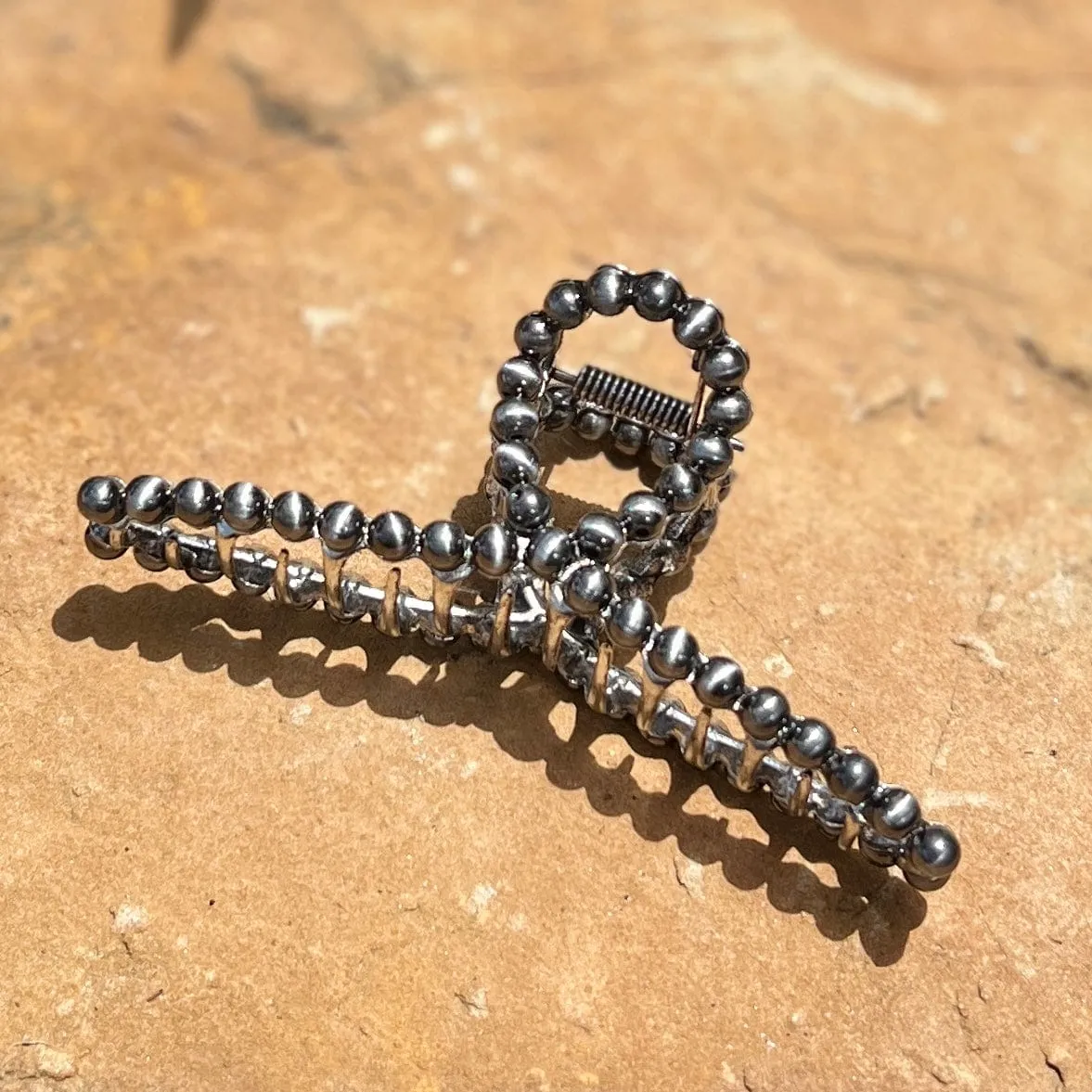 Faux Navajo Pearl Hair Clips
