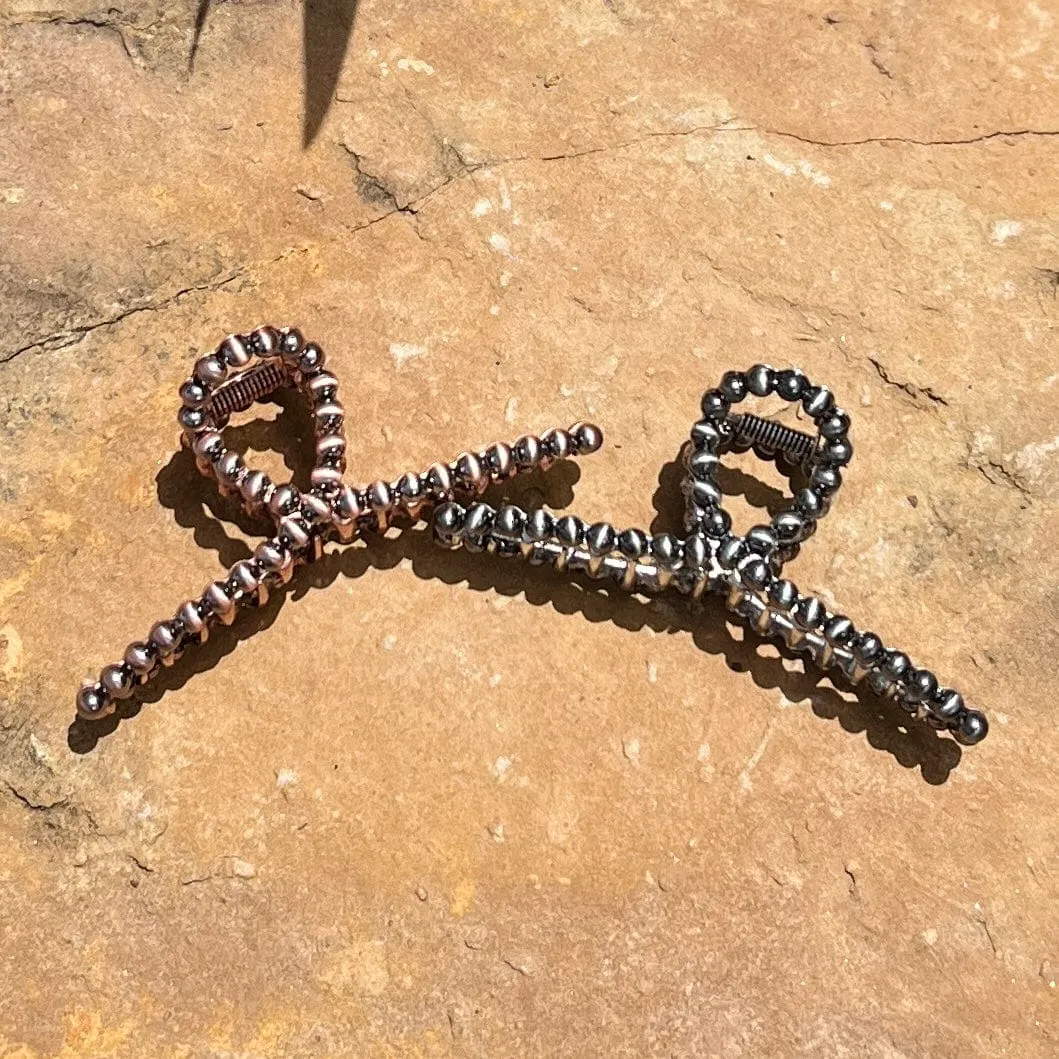 Faux Navajo Pearl Hair Clips
