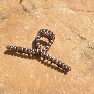 Faux Navajo Pearl Hair Clips