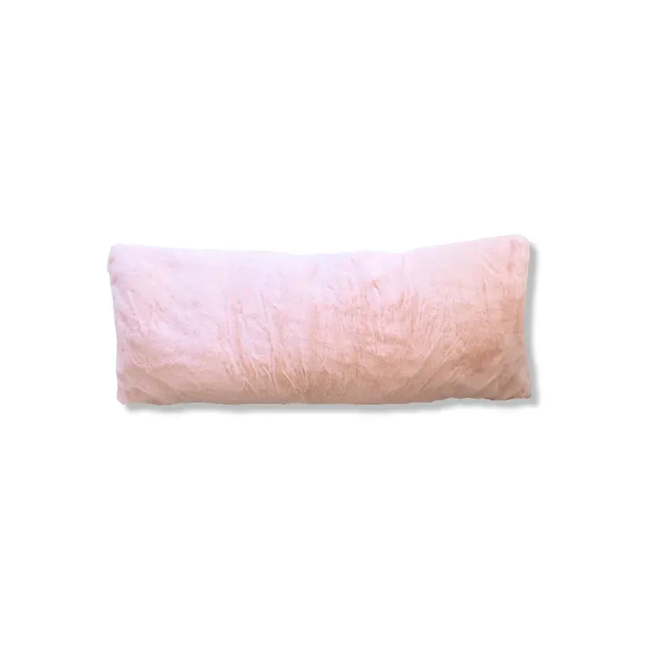 Faux Rabbit Fur Lumbar Pillow Cover