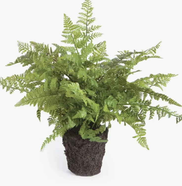 faux soft fern drop in