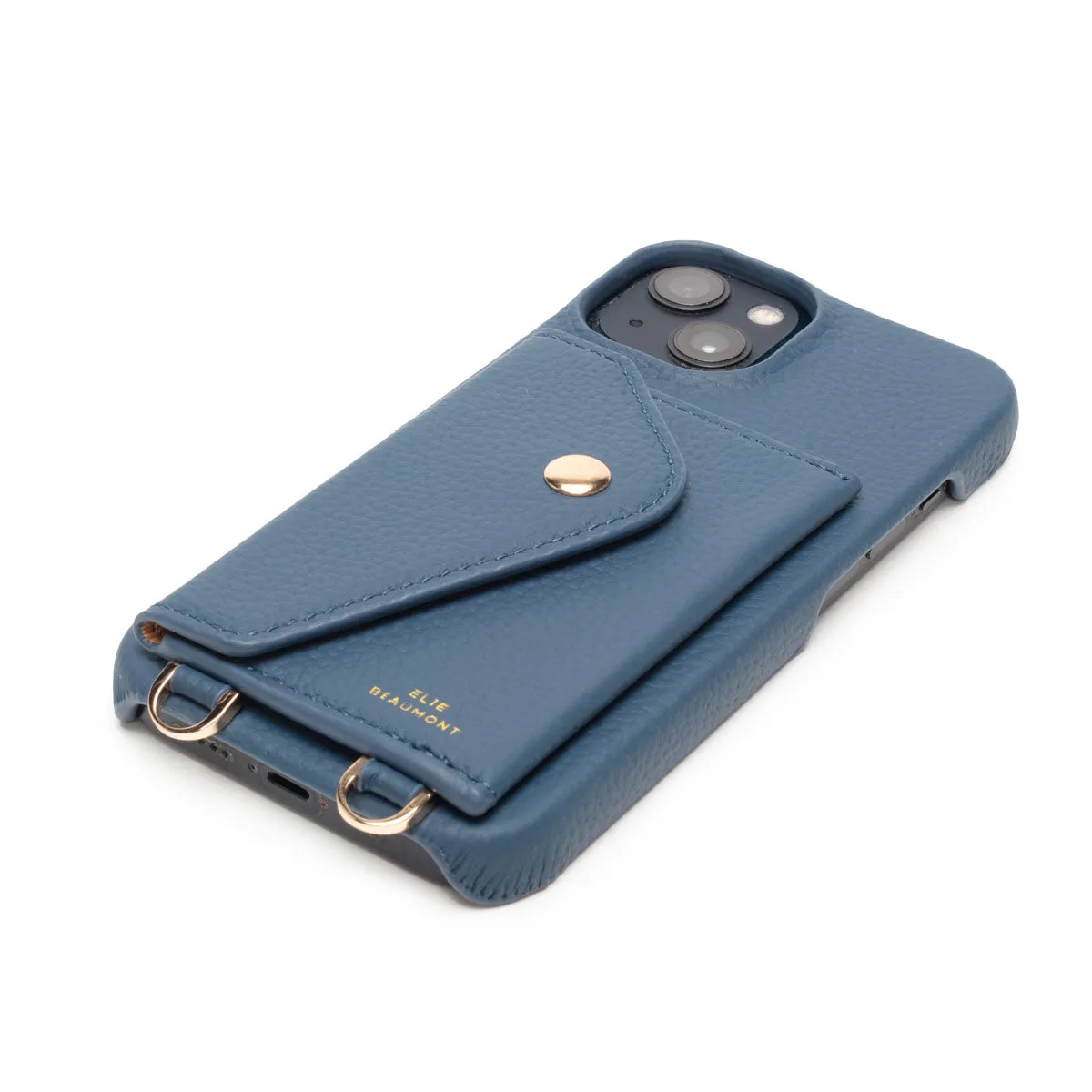 Genuine Leather iPhone Case - Teal - Inca Lanyard