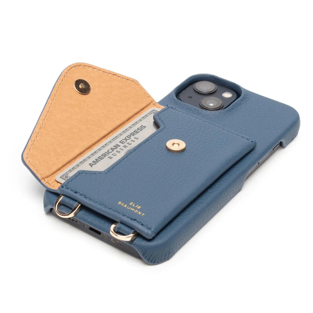 Genuine Leather iPhone Case - Teal - Inca Lanyard